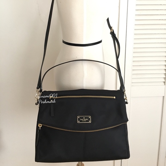 Kate Spade Black Nylon Hobo Bag Crossbody NWT - Picture 8 of 8